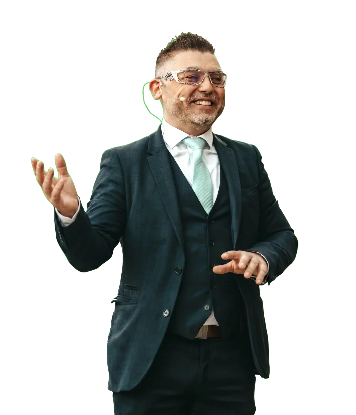 Calix, conférencier keynote — démonstration de prise de parole devant une audience d'entreprise